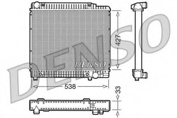 DENSO DRM17022 Радіатор, охолодження двигуна