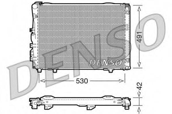 DENSO DRM17030 Радіатор, охолодження двигуна