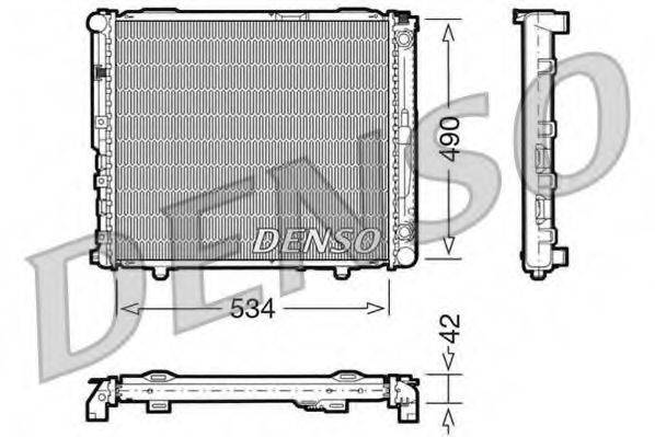 DENSO DRM17032 Радіатор, охолодження двигуна