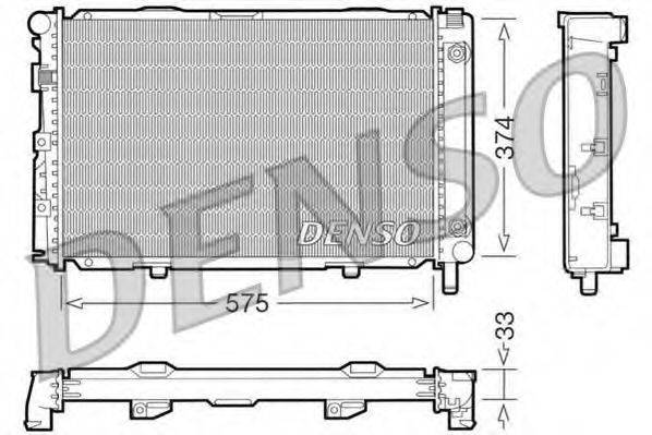 DENSO DRM17063 Радіатор, охолодження двигуна