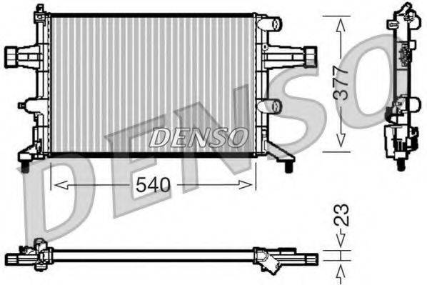 DENSO DRM20080 Радіатор, охолодження двигуна