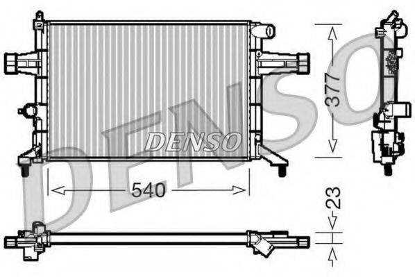 DENSO DRM20082 Радіатор, охолодження двигуна