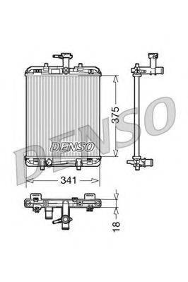 DENSO DRM21600 Радіатор, охолодження двигуна