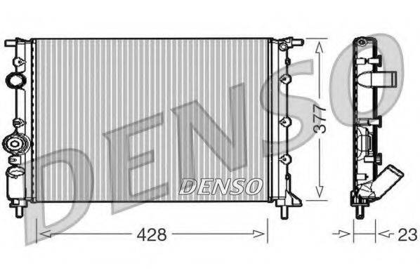 DENSO DRM23008 Радіатор, охолодження двигуна