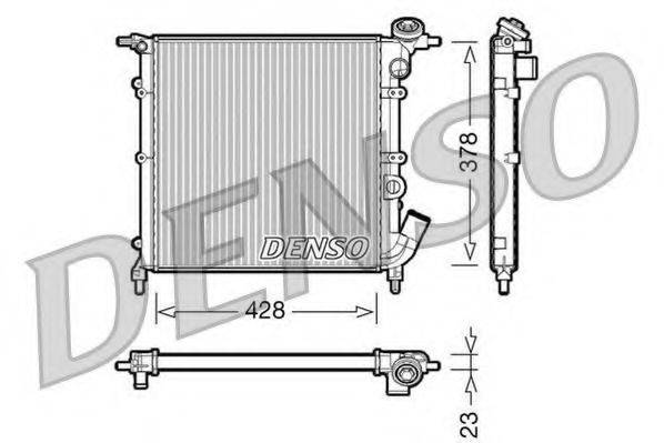 DENSO DRM23012 Радіатор, охолодження двигуна