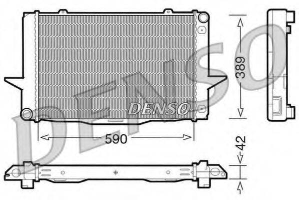 DENSO DRM33042 Радіатор, охолодження двигуна