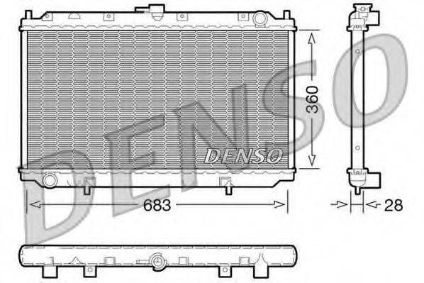 DENSO DRM46010 Радіатор, охолодження двигуна