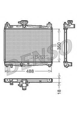 DENSO DRM50001 Радіатор, охолодження двигуна