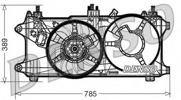 DENSO DER09084 Вентилятор, охолодження двигуна