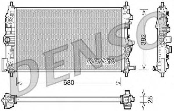 DENSO DRM20079 Радіатор, охолодження двигуна