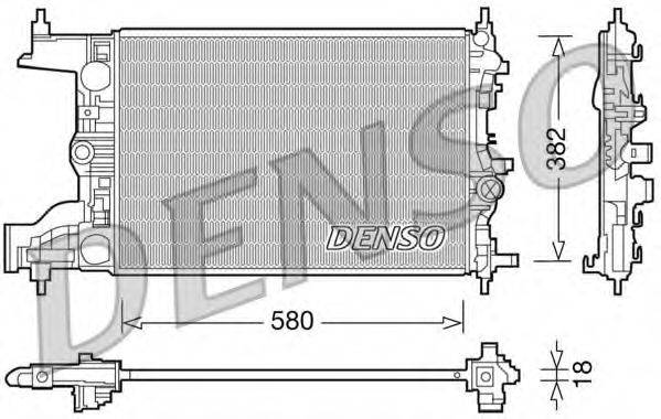 DENSO DRM20094 Радіатор, охолодження двигуна