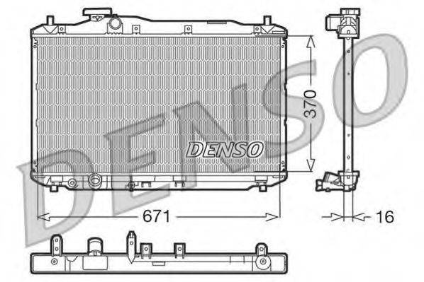 DENSO DRM40005 Радіатор, охолодження двигуна