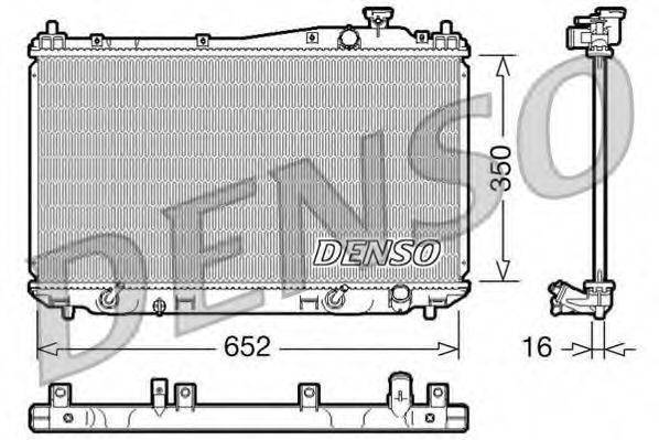 DENSO DRM40019 Радіатор, охолодження двигуна