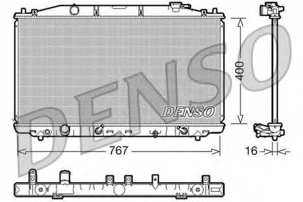 DENSO DRM40025 Радіатор, охолодження двигуна