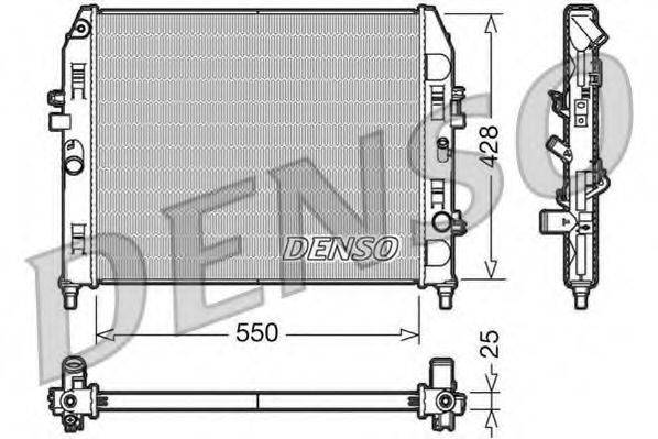 DENSO DRM44008 Радіатор, охолодження двигуна