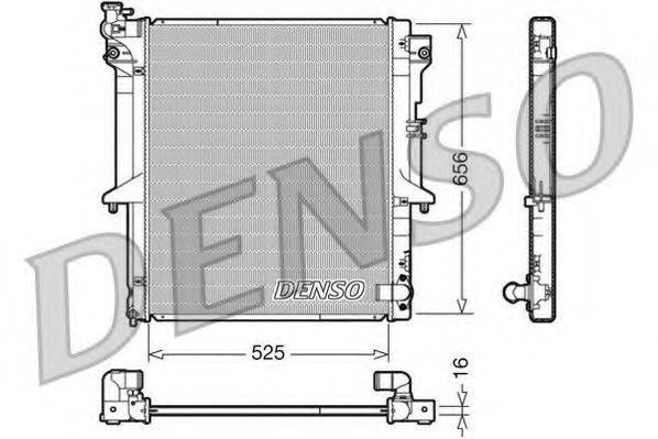 DENSO DRM45017 Радіатор, охолодження двигуна