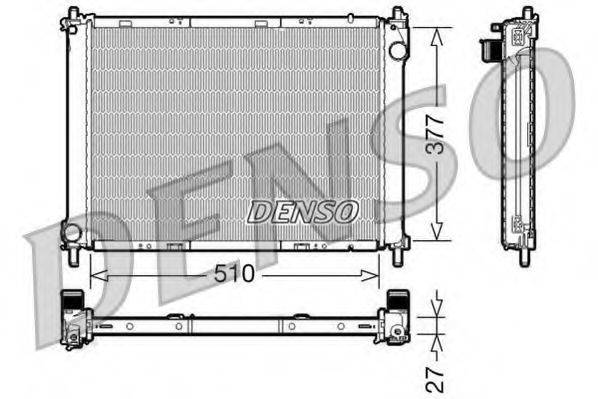 DENSO DRM46022 Радіатор, охолодження двигуна