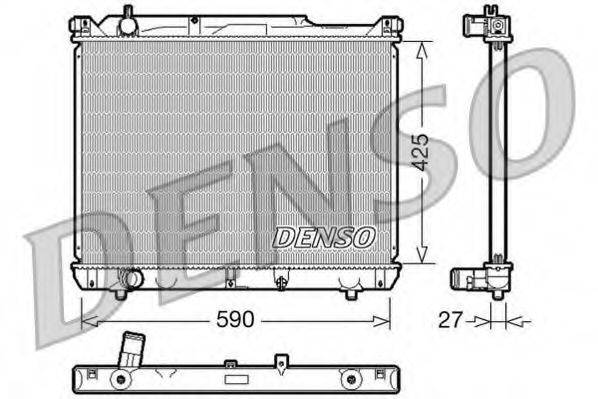 DENSO DRM47019 Радіатор, охолодження двигуна