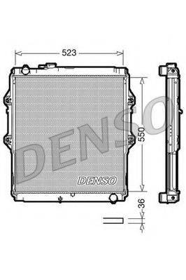 DENSO DRM50037 Радіатор, охолодження двигуна