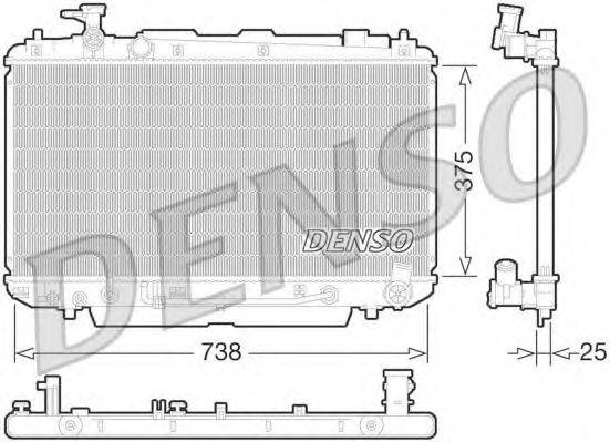 DENSO DRM50065 Радіатор, охолодження двигуна