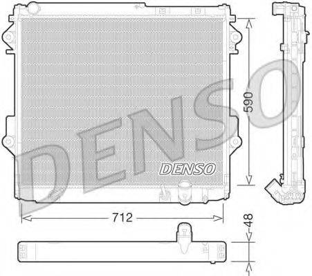 DENSO DRM50075 Радіатор, охолодження двигуна