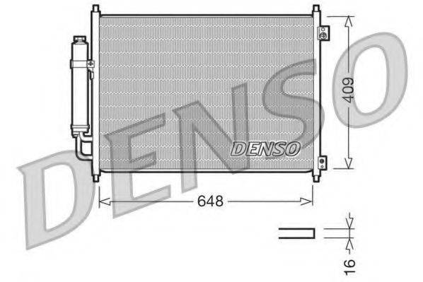 DENSO DCN46001 Конденсатор, кондиціонер