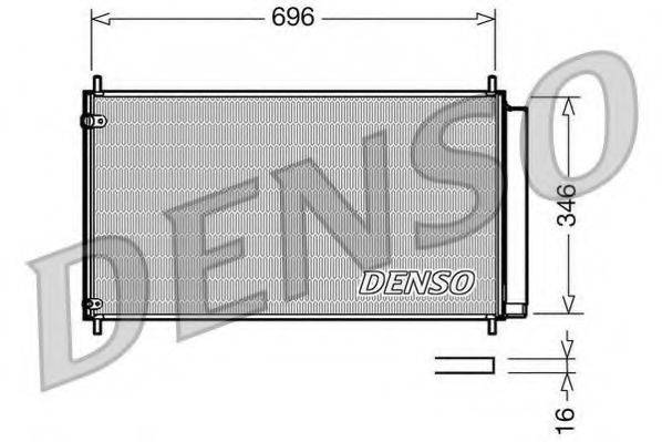 DENSO DCN50022 Конденсатор, кондиціонер