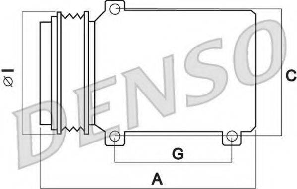 DENSO DCP02035 Компресор, кондиціонер