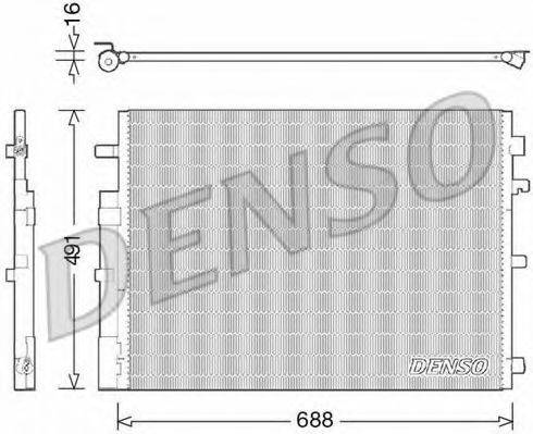 DENSO DCN23050 Конденсатор, кондиціонер