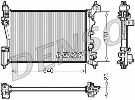 DENSO DRM20046 Радіатор, охолодження двигуна