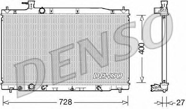 DENSO DRM40033 Радіатор, охолодження двигуна