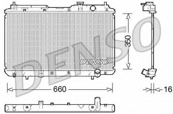 DENSO DRM40034 Радіатор, охолодження двигуна