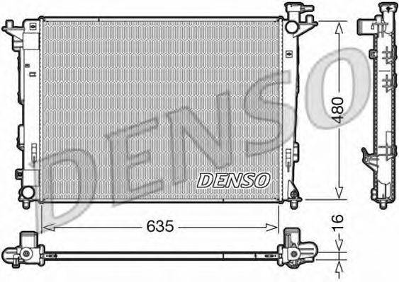 DENSO DRM41006 Радіатор, охолодження двигуна