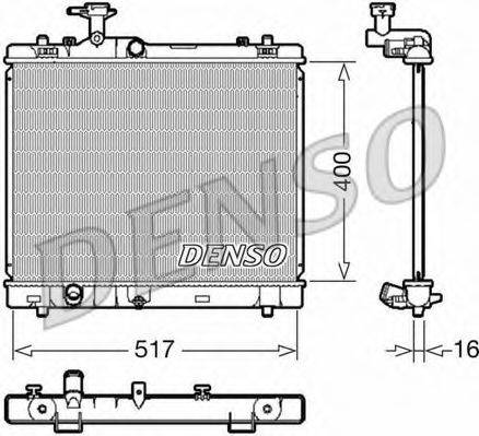 DENSO DRM47032 Радіатор, охолодження двигуна