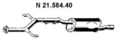 EBERSPACHER 2158440 Глушник вихлопних газів кінцевий