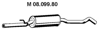 EBERSPACHER 0809980 Середній глушник вихлопних газів