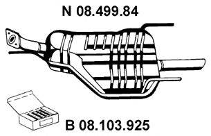 EBERSPACHER 0849984 Глушник вихлопних газів кінцевий