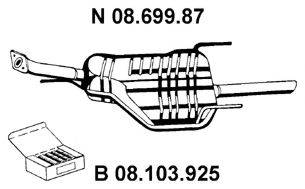 EBERSPACHER 0869987 Глушник вихлопних газів кінцевий