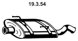 EBERSPACHER 19354 Глушник вихлопних газів кінцевий