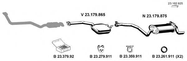 EBERSPACHER 232001 Система випуску ОГ