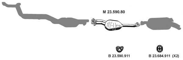 EBERSPACHER 232162 Система випуску ОГ