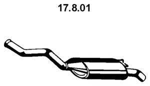 EBERSPACHER 17801 Глушник вихлопних газів кінцевий