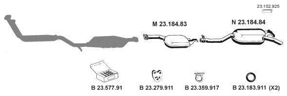 EBERSPACHER 232085 Система випуску ОГ