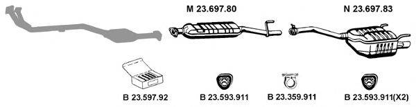 EBERSPACHER 232390 Система випуску ОГ