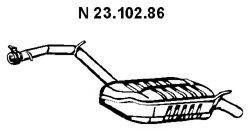 EBERSPACHER 2310286 Глушник вихлопних газів кінцевий