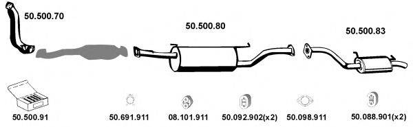 EBERSPACHER 502044 Система випуску ОГ