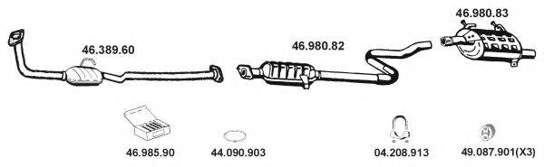 EBERSPACHER 462013 Система випуску ОГ