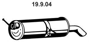 EBERSPACHER 19904 Глушник вихлопних газів кінцевий