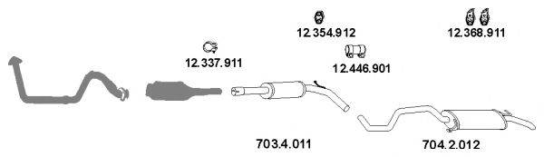 EBERSPACHER AP1013 Система випуску ОГ