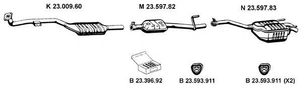 EBERSPACHER 232450 Система випуску ОГ